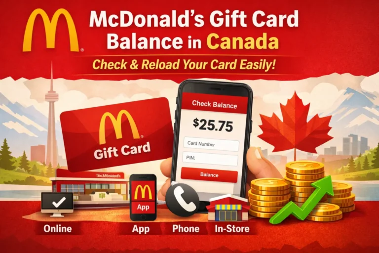 McDonald's gift card balance