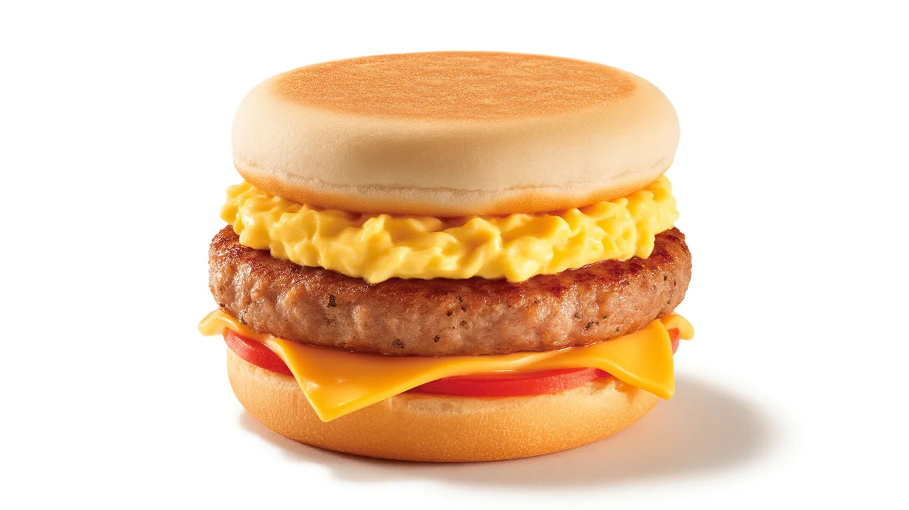 McDonald’s McMuffin Menu 13 Best for protein → Sausage McMuffin with Egg