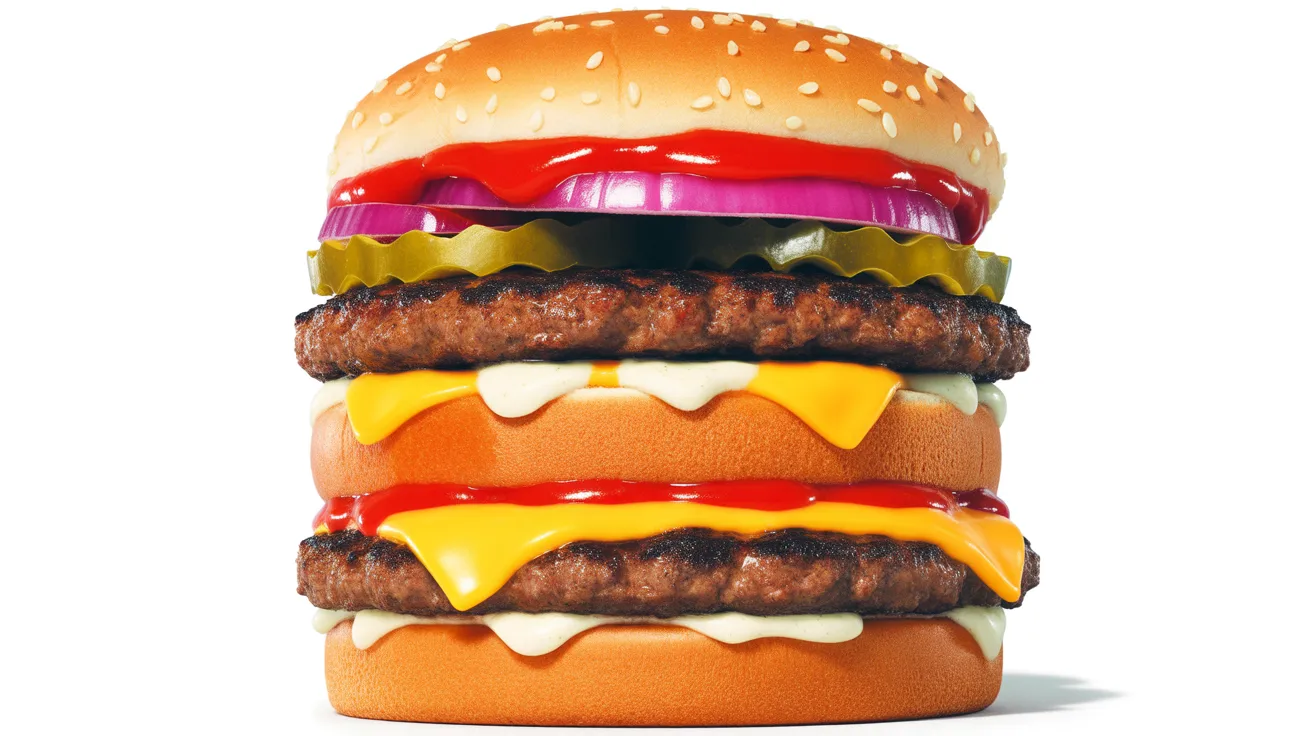 McDonald’s Burger Menu 10 Double Cheeseburger
