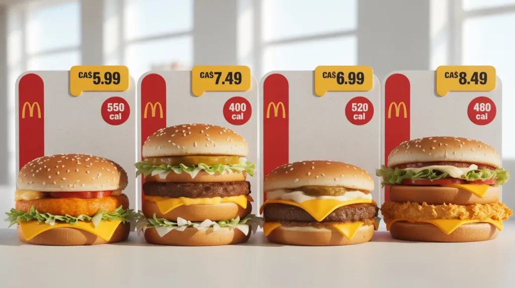 McDonald’s Burger Menu 1 McDonald’s Burger Menu