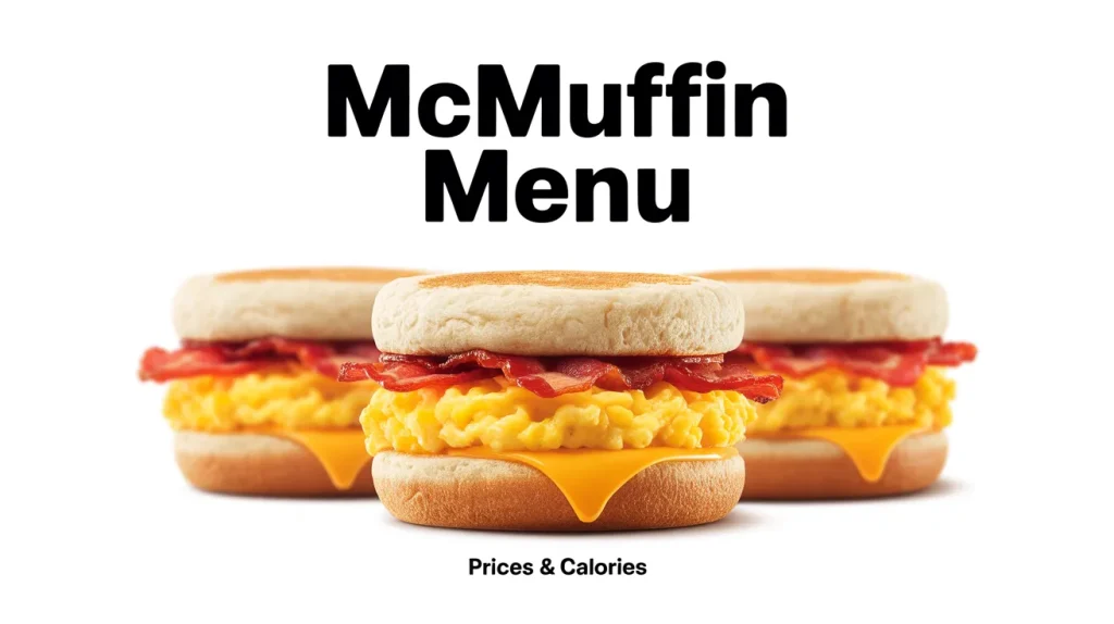 McDonald’s McMuffin Menu 1 McDonald’s McMuffin Menu