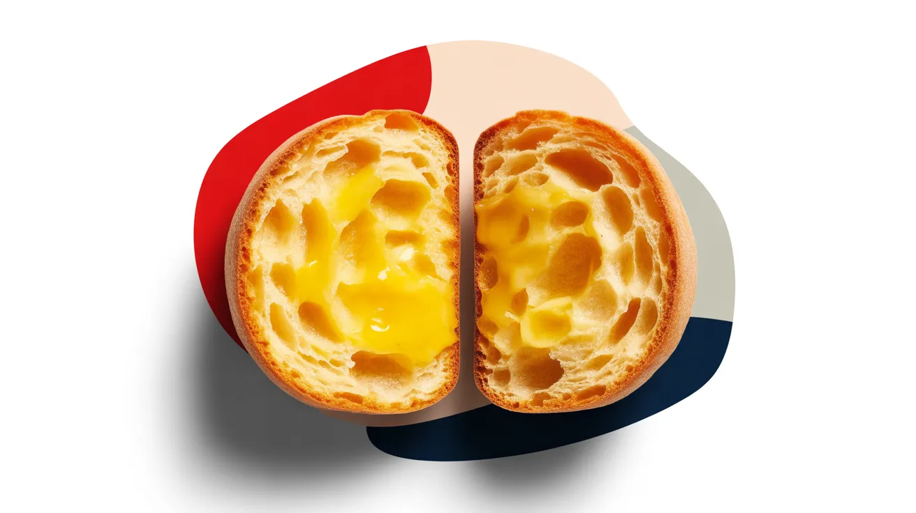 Egg McMuffin 2 English muffin – soft and lightly toasted
