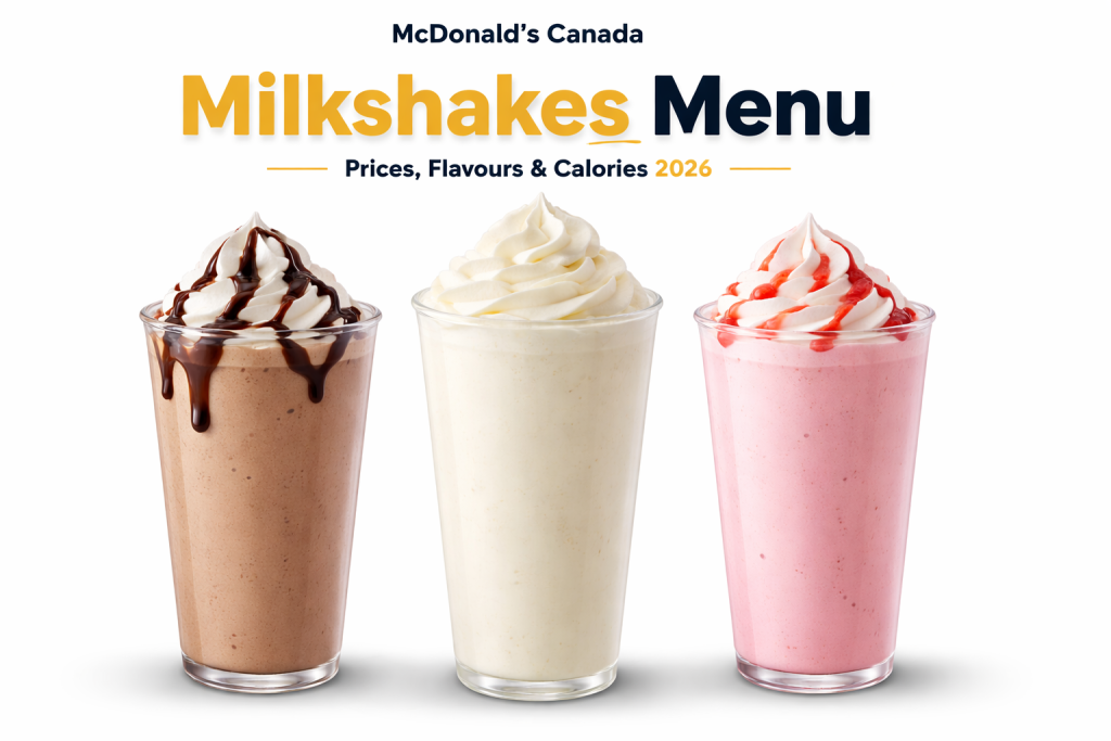 McDonald’s Milkshakes Menu 1 McDonald’s Milkshakes Menu