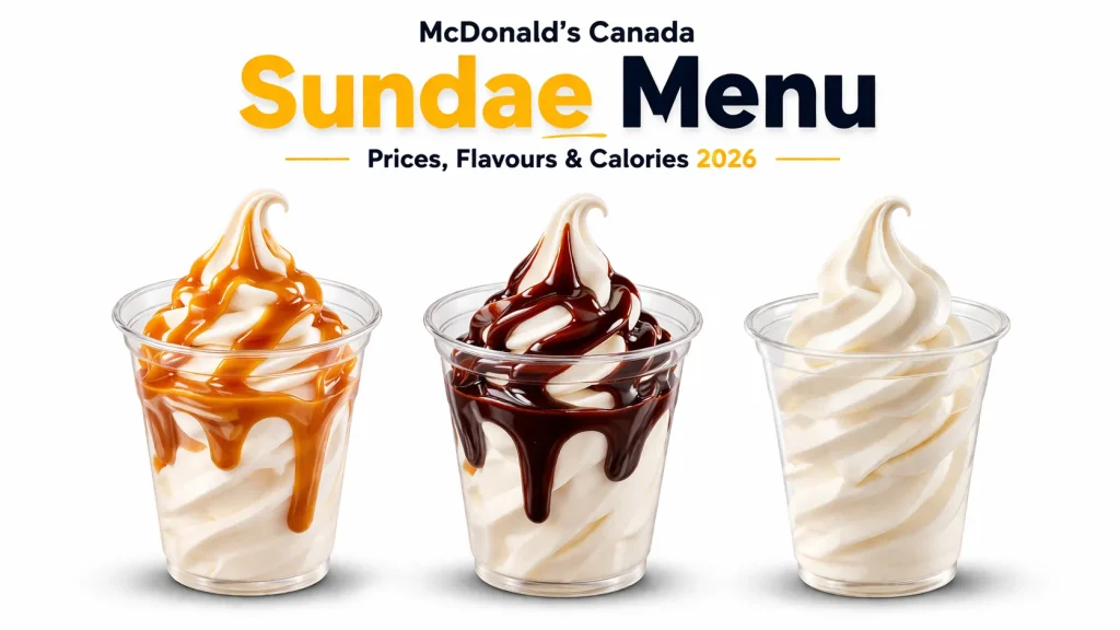 McDonald’s Sundae Menu 1 McDonald’s Sundae Menu