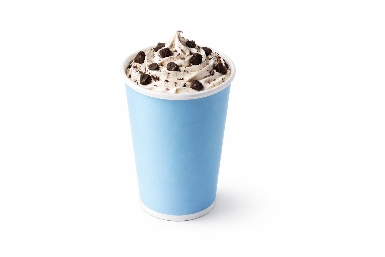McDonald’s Desserts Menu 7 Blue cup with Oreo dessert topping