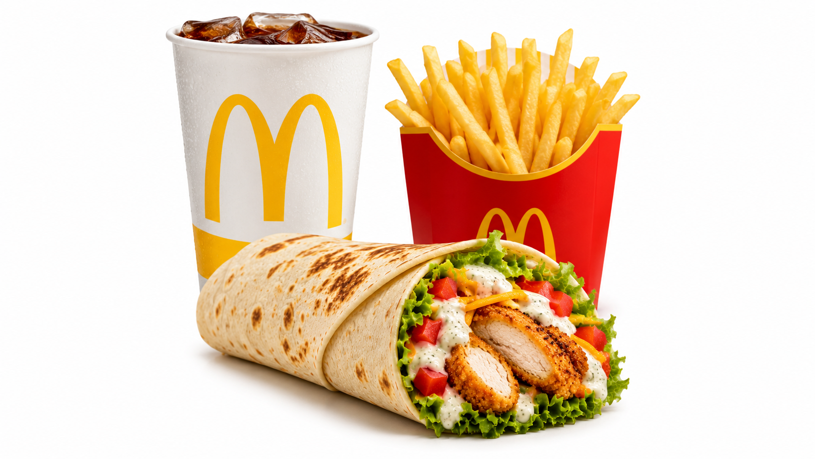 McDonald’s Wrap of the Day: Today’s Wrap, Price & Calories Guide 6 Wrap meal with fries and drink